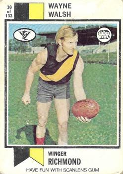 1974 Scanlens VFL #38 Wayne Walsh Front